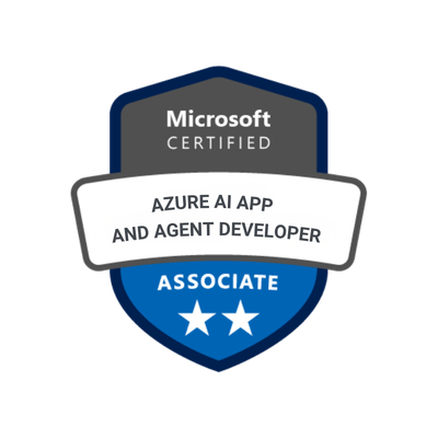 Insignia oficial Microsoft Certified Azure AI Apps and Agents Developer Associate AI-103